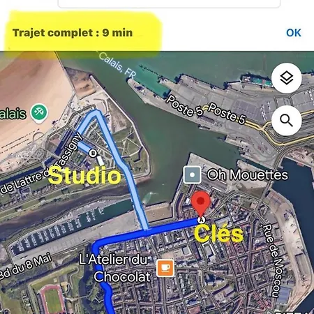 Appartement Horizon Bleu, Vue Calais